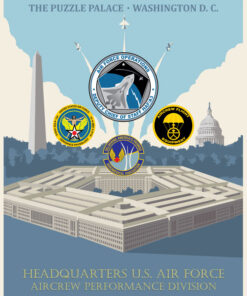 Pentagon Washington DC HQ USAF Aircrew Performance Division Art