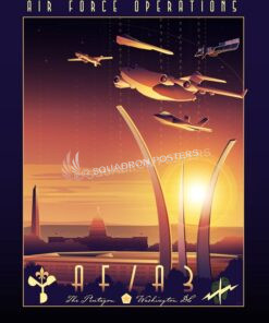 Pentagon AF Pentagon_C-17_AFOPS_HAF_A3_SP01400-featured-aircraft-lithograph-vintage-airplane-poster-art