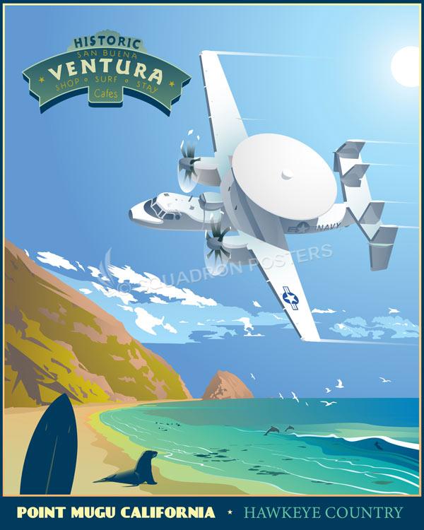 Point Mugu Ventura California Art by - Squadron Posters!