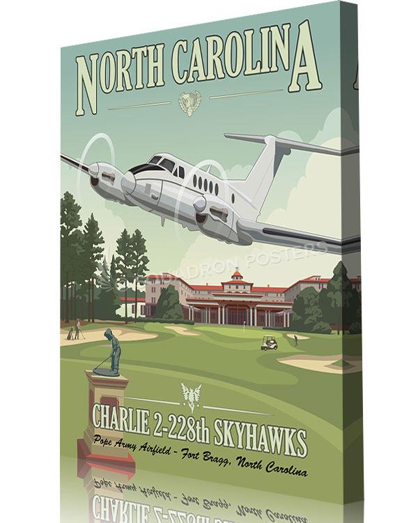 Pope Army Airfield C-12 Charlie 2-228th Skyhawks Art