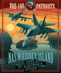NAS Whidbey Island VAQ-140 Poster Feature NAS Whidbey EA-18 VAQ-140 16x20 SP00496