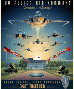 Ramstein Germany Rafale Mirage Gripen HQ Allied Air Command Art