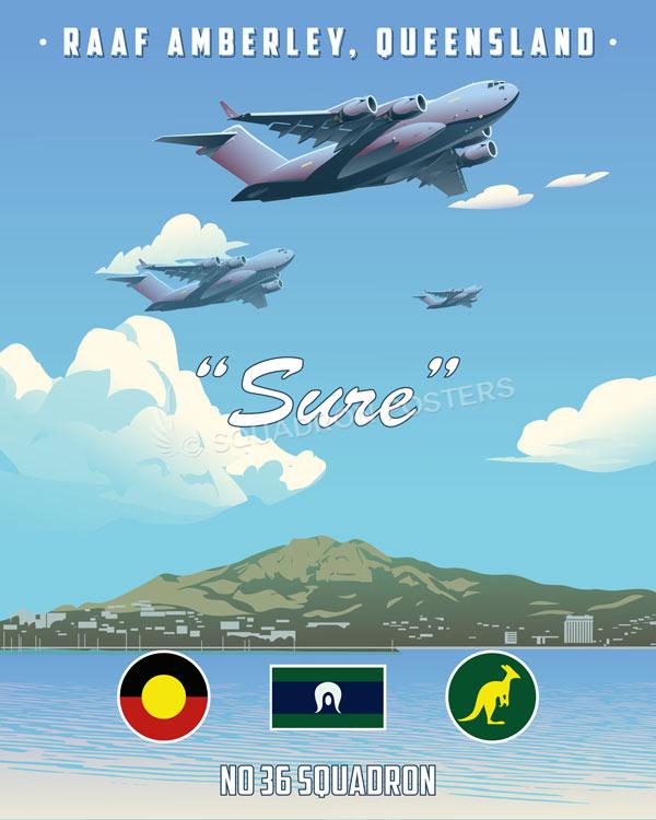 RAAF Amberley Queensland C-17 36 Sq Art
