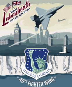 RAF Lakenheath 48 Fighter Wing poster art