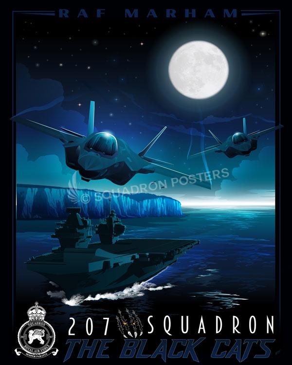 RAF Marham HMS Queen Elizabeth 207 Sq Art by Squadron Posters!