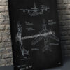 RC-135V/W Rivet Joint Blackboard Art – 20×30 canvas wrap