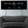 C-130J 86 MXG Jet Black Super Wide Canvas Print