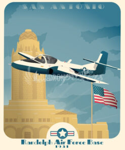 Randolph AFB Tweet T-37 poster art by - Squadron Posters!