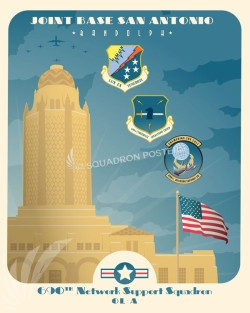 Randolph AFB 690th Network Support Squadron - Squadron Posters