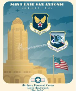 Joint Base San Antonio - Randolph, AFPC Randolph_AFB_AFPC_Rated_Assignments_SP01420-featured-aircraft-lithograph-vintage-airplane-poster-art