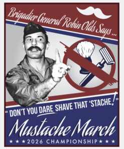 Robin Olds Mustache March 2026 Art