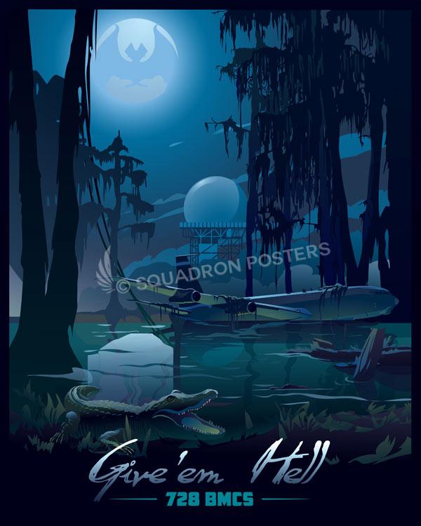 Robins AFB Georgia 728th BMCS Art by - Squadron Posters!