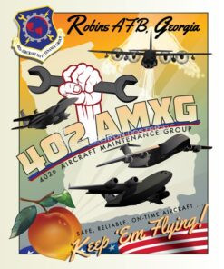 Robins_AFB_402_AMXG_SP00982-featured-aircraft-lithograph-vintage-airplane-poster-art