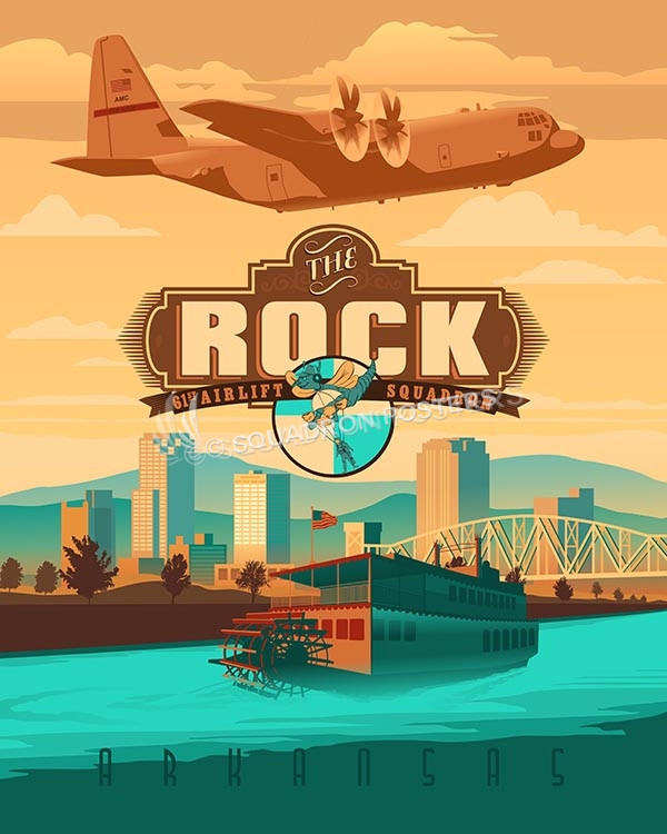 little-rock-61st-c-130J-sp00470-vintage-military-aviation-travel-poster-art-print-gift