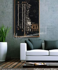 SEATAC_KSEA_Airfield_Map-SP00901-squadron-posters-vintage-canvas-wrap-aviation-prints