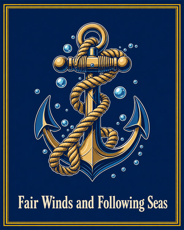 Following Seas Blue Art by Squadron Posters!