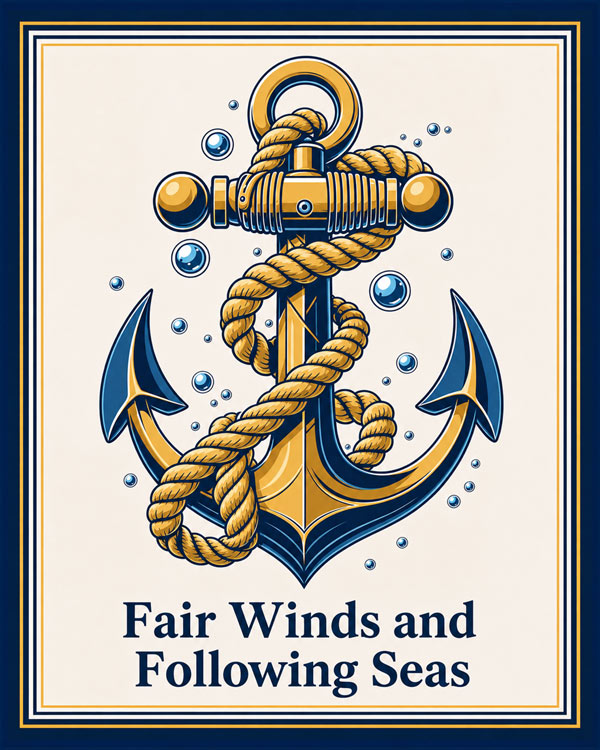 Following Seas White Art by Squadron Posters!