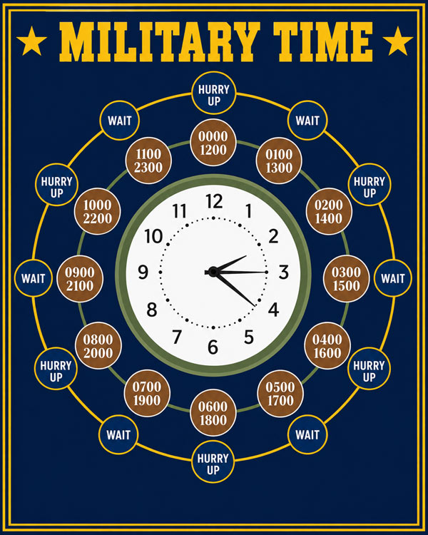 Military Time Blue Art by Squadron Posters!