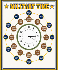 Military Time White
