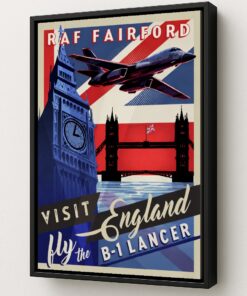 Visit RAF Fairford In The B-1 Lancer art by Squadron Posters!