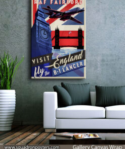 Visit RAF Fairford In The B-1 Lancer art by Squadron Posters!