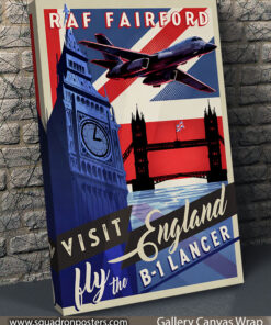 Visit RAF Fairford In The B-1 Lancer art by Squadron Posters!