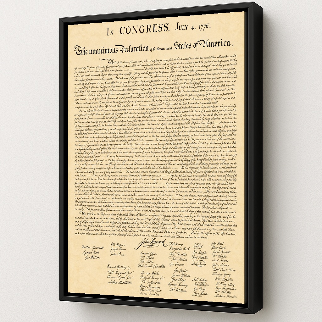 The Declaration of Independence Art by Squadron Posters!