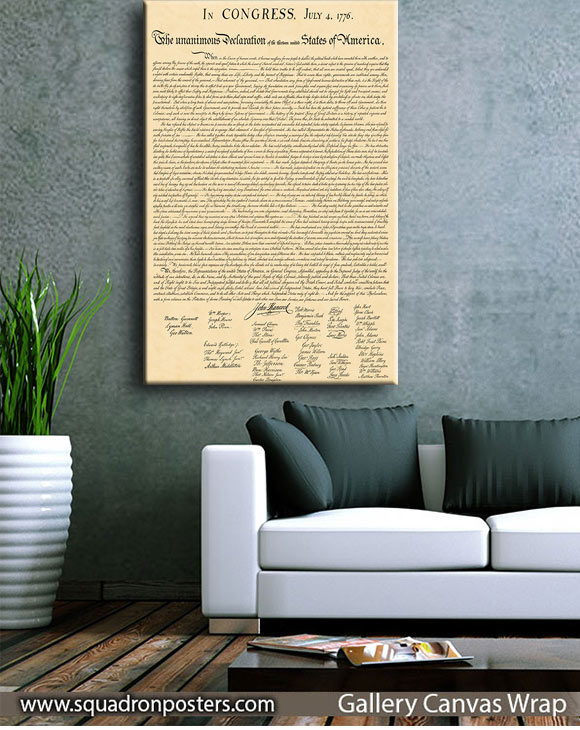 The Declaration of Independence Art by Squadron Posters!