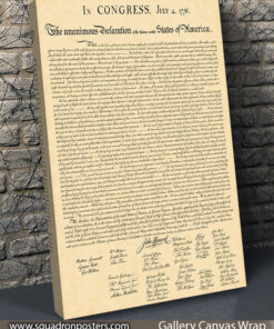 The Declaration of Independence Art by Squadron Posters!