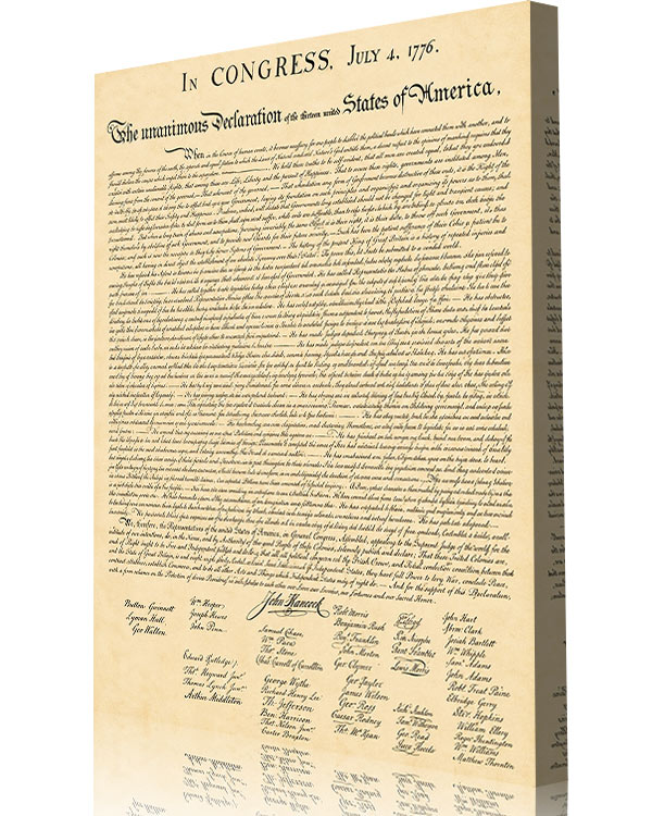 The Declaration of Independence Art by Squadron Posters!