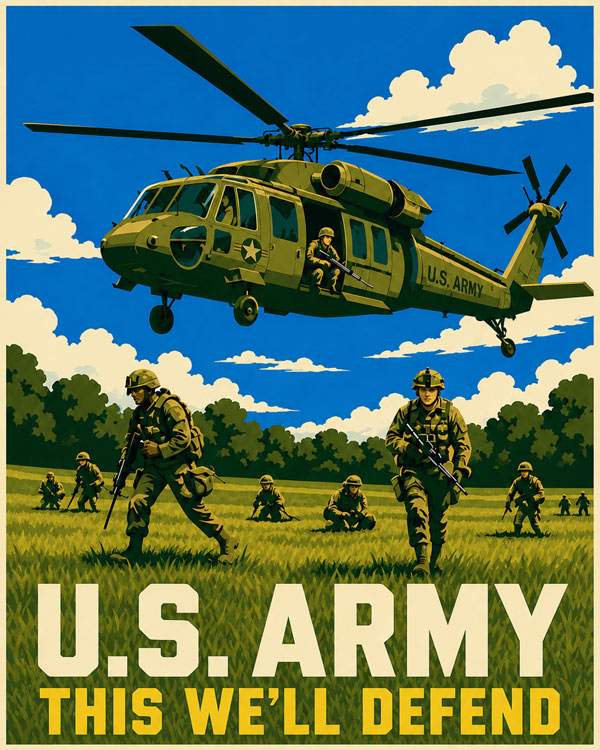 Check out this stunning U.S. Army Art by Squadron Posters!