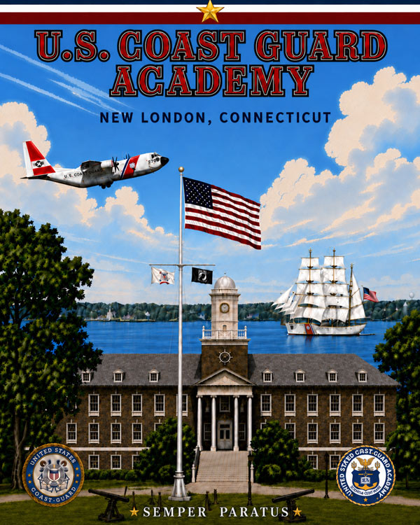 U.S. Coast Guard Academy Art by Squadron Posters!