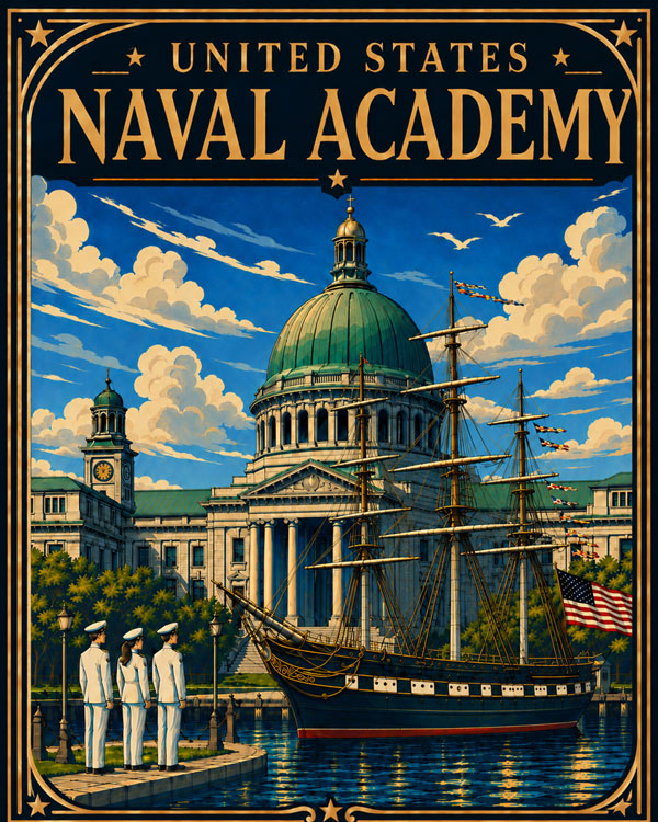 U.S. Naval Academy Art by Squadron Posters!