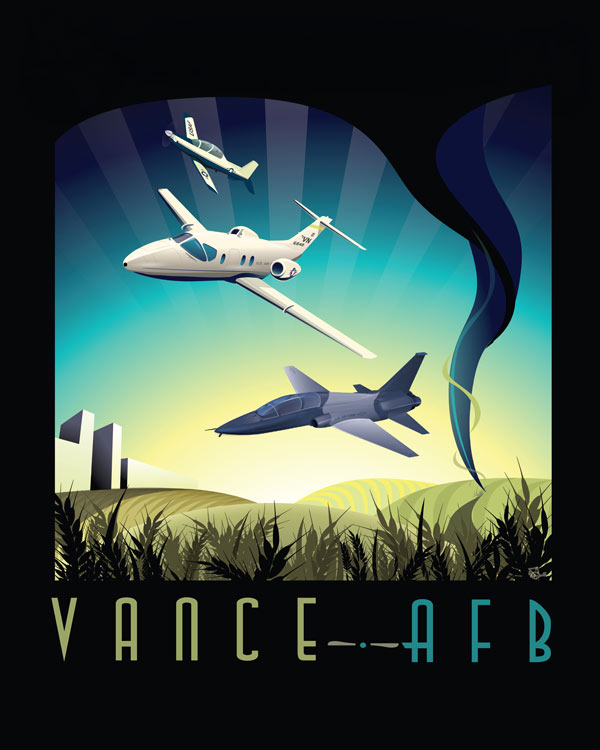 Vance Air Force Base poster art by Squadron Posters!