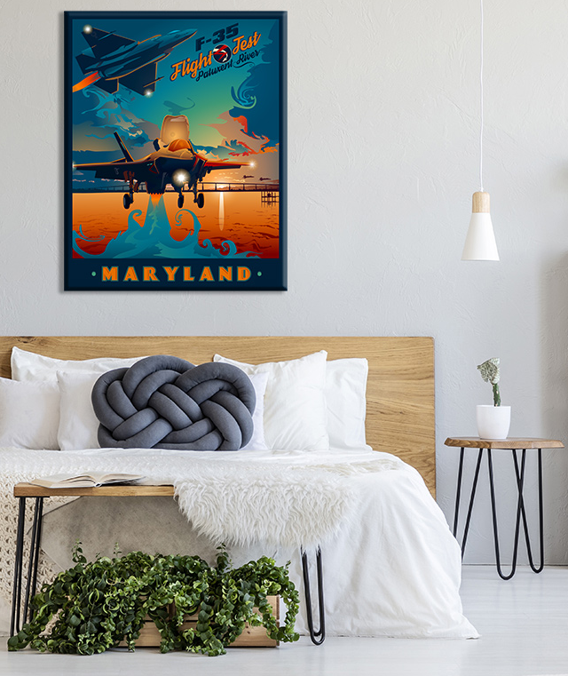 SP00461 Naval Air Station Patuxent River - VX-23 F-35 canvas art