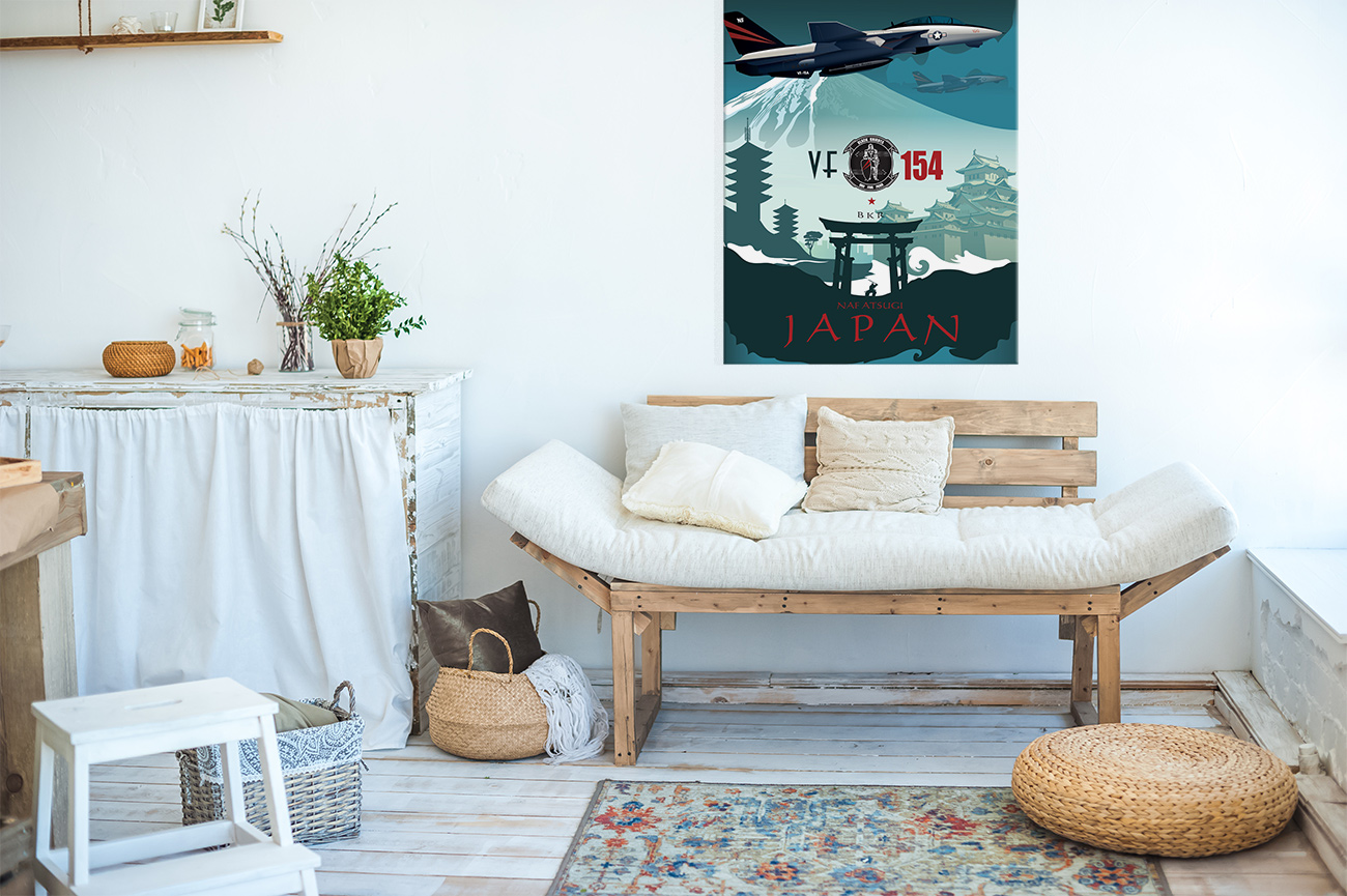 Atsugi Japan VF-154, F-14 Tomcat - Squadron Posters