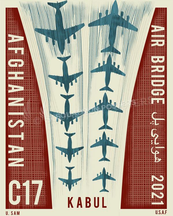 Afghanistan Air Bridge Art by - Squadron Posters!