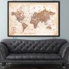 The Aviator’s World Map – push pin travel map The Aviator’s World Map – push pin travel map