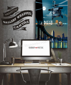 San Diego MH-60 HSC-21 SP00691 aircraft-prints-posters-vintage-style-art