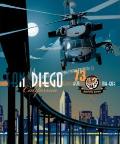 HSM-73 NAS North Island MH-60R San_Diego_MH-60s_HSM-73_SP00810-featured-aircraft-lithograph-vintage-airplane-poster-art