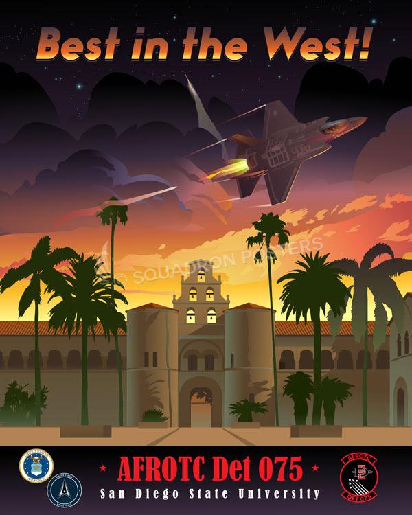 San Diego State University AFROTC Det 075 Art by Squadron Posters!