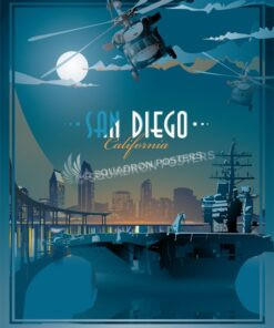San Diego Carrier SP00712 feature-vintage-style-print