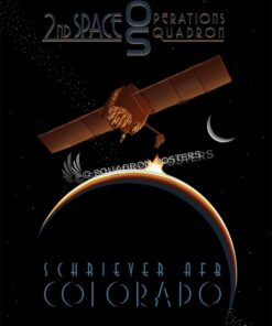 Satellite 2d SOPS SP00578 military aviation poster art print gift