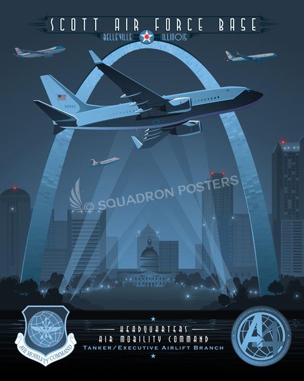 Scott-AFB-C-40-C-32-C-20-VC-25-HQ-AMC-featured-aircraft-lithograph-vintage-airplane-poster.jpg
