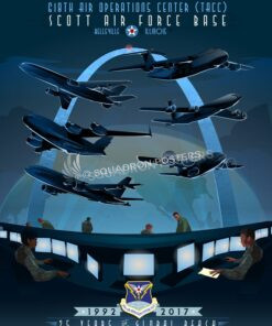 Scott AFB 618th Air Operations Center Scott_AFB__618th_AOC_SP01307-featured-aircraft-lithograph-vintage-airplane-poster-art