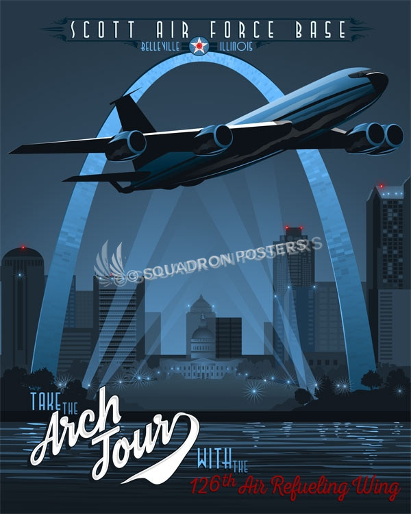 Scott AFB KC-135 126th ARW SP00692 feature-vintage-print