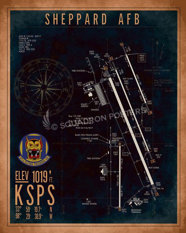 Sheppard AFB KSPS 97th FTS Airfield Art