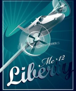 mc-12 liberty Shockwave MC-12 SP00577-vintage-military-aviation-travel-poster-art-print-gift