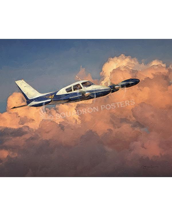 Songbird III-H- CAP 16x20 FINAL Ron Finger SPN02357MFEAT-jet-black-aircraft-lithograph