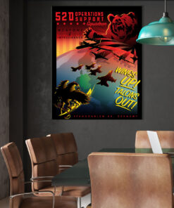 Spangdahlem AB 52D OSS Weapons and Intelligence vintage style military aviation canvas travel poster art by Squadron Posters!